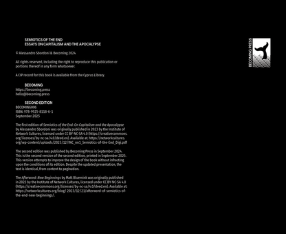 Semiotics of the End: Essays on Capitalism and the Apocalypse (2025) by Alessandro Sbordoni