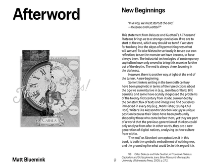 Semiotics of the End: Essays on Capitalism and the Apocalypse (2025) by Alessandro Sbordoni