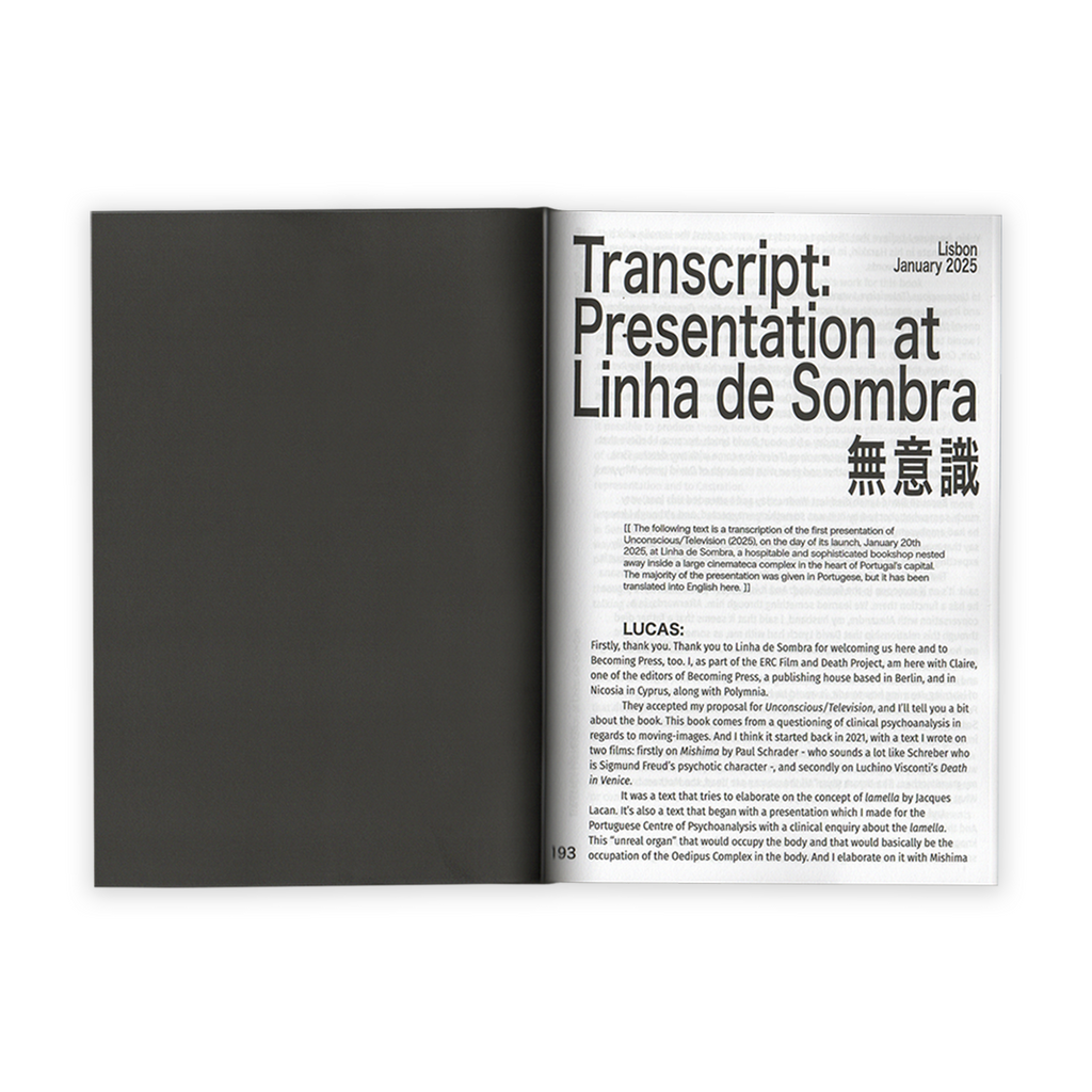 Unconscious/Television (2nd Edition) by Lucas Ferraço Nassif