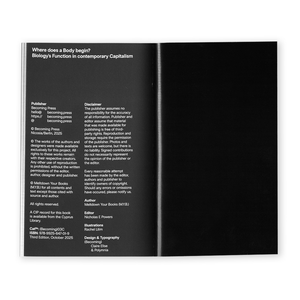 Where does a body begin? (3rd Edition) by Meltdown Your Books