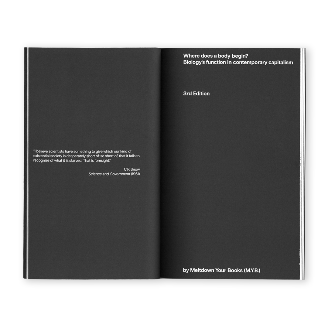 Where does a body begin? (3rd Edition) by Meltdown Your Books